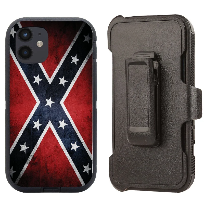 Shockproof Case for Apple iPhone 12 Mini 5.4" Rebel Flag