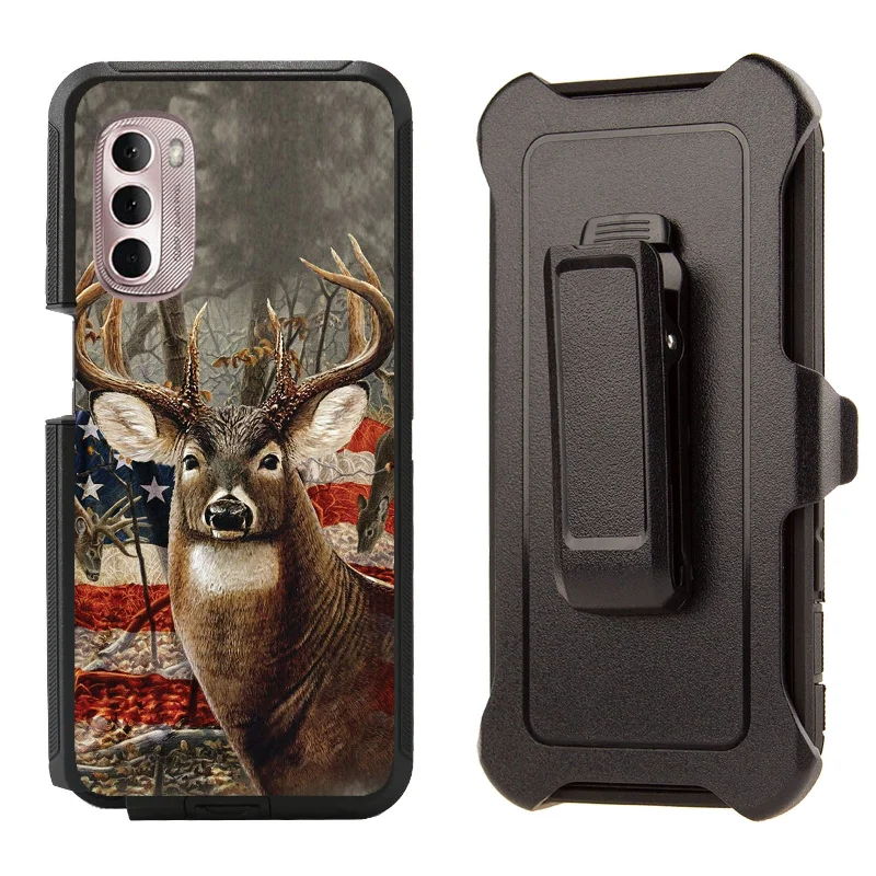 Shockproof Case for Motorola Moto G Stylus 5G 2022 Deer Flag