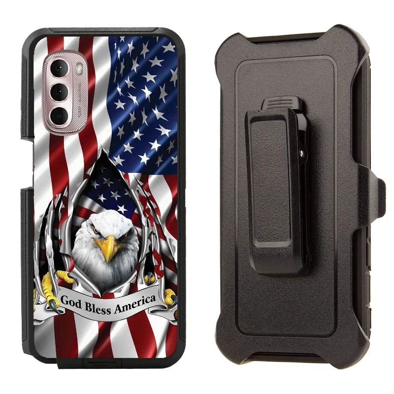 Shockproof Case for Motorola Moto G Stylus 5G 2022 Eagle Flag