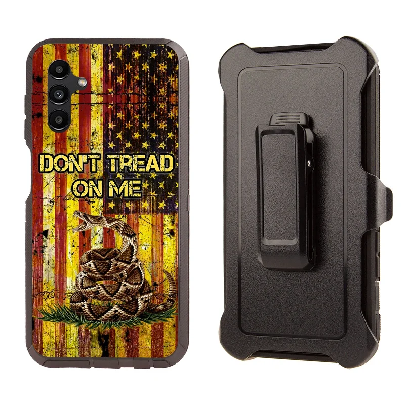 Shockproof Case for Samsung Galaxy A13 Cover Clip Rugged Gadsden flag