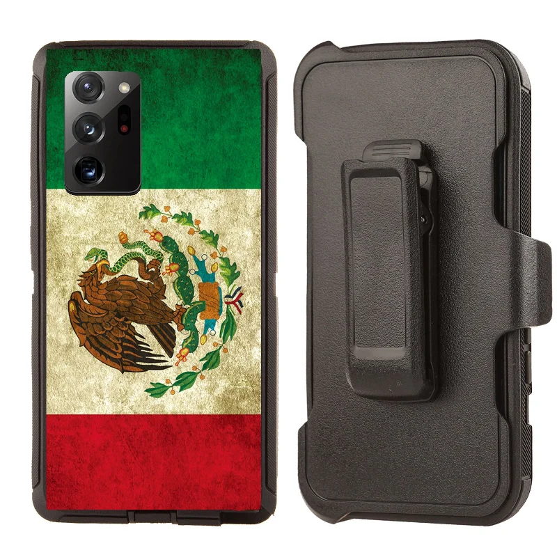 Shockproof Case for Samsung Galaxy Note 20 Ultra Clip Mexico Flag