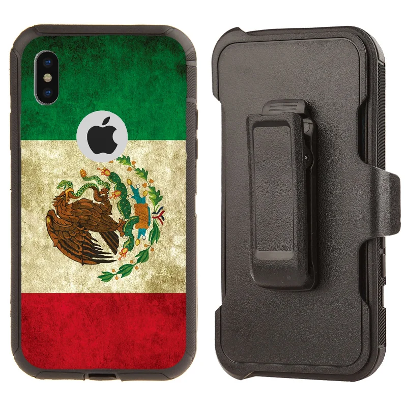 Shockproof Case for Apple iPhone X/XS Mexico Flag