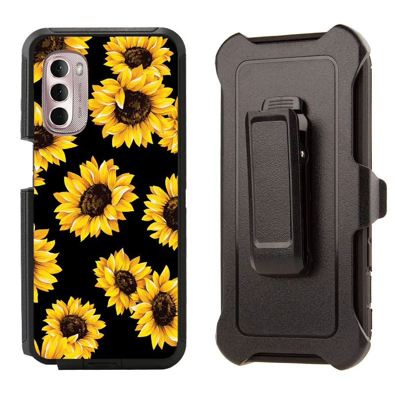 Shockproof Case for Motorola Moto G Stylus 5G 2022 Sunflower