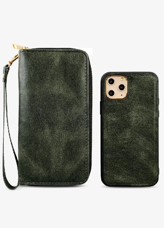 Ultra Slim Wristlet Phone Case in Olive