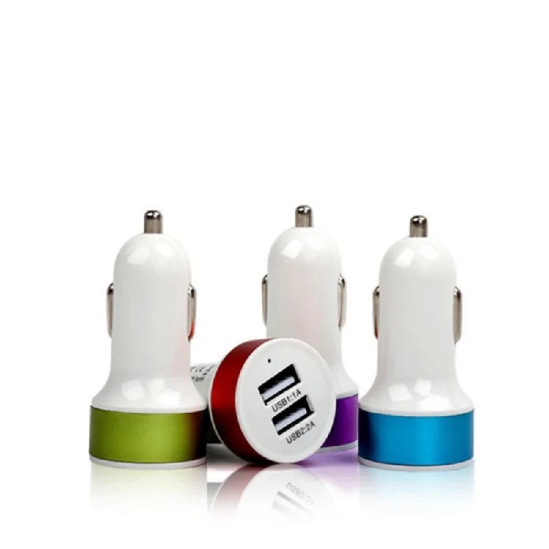 wholesale bulk stock Dual USB port Car Charger with retail packaging option