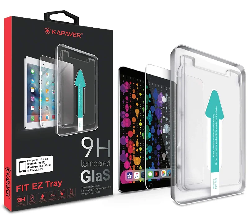 iPad 10.5 Tempered Glass Screen Protector Guard | Easy FIT - 1 Pack