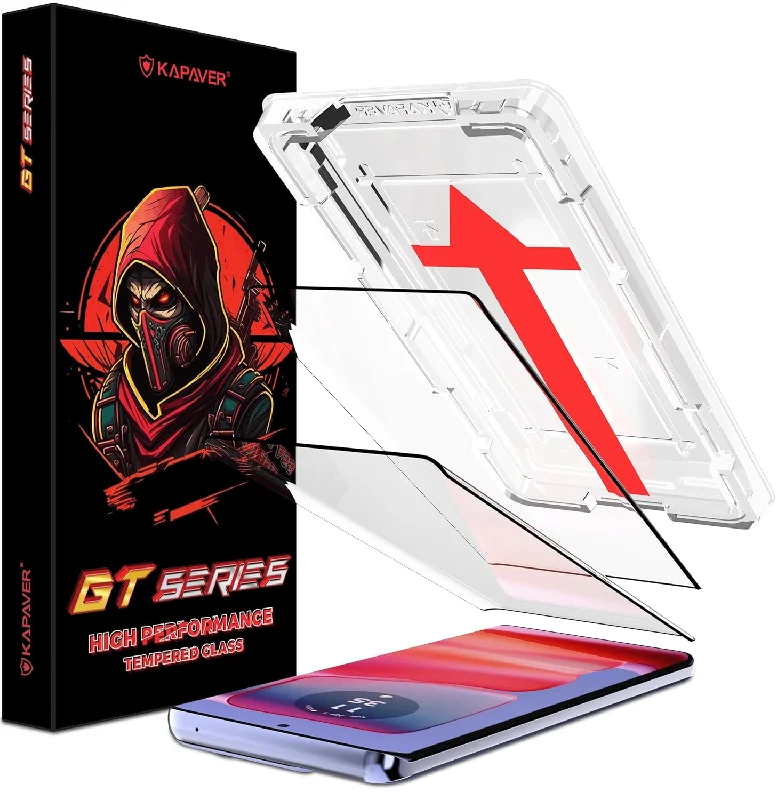 Moto Edge 50 Pro Tempered Glass Screen Protector Guard | Glass HD - 2 Pack (with 1 EasyDo Applicator)