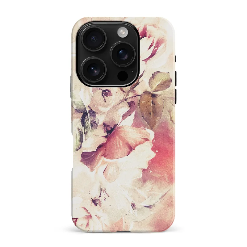 Blossom Phone Case in Cream