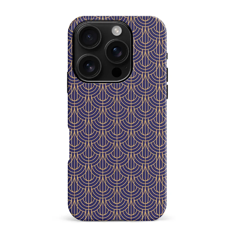 Curved Art Deco Phone Case - Purple