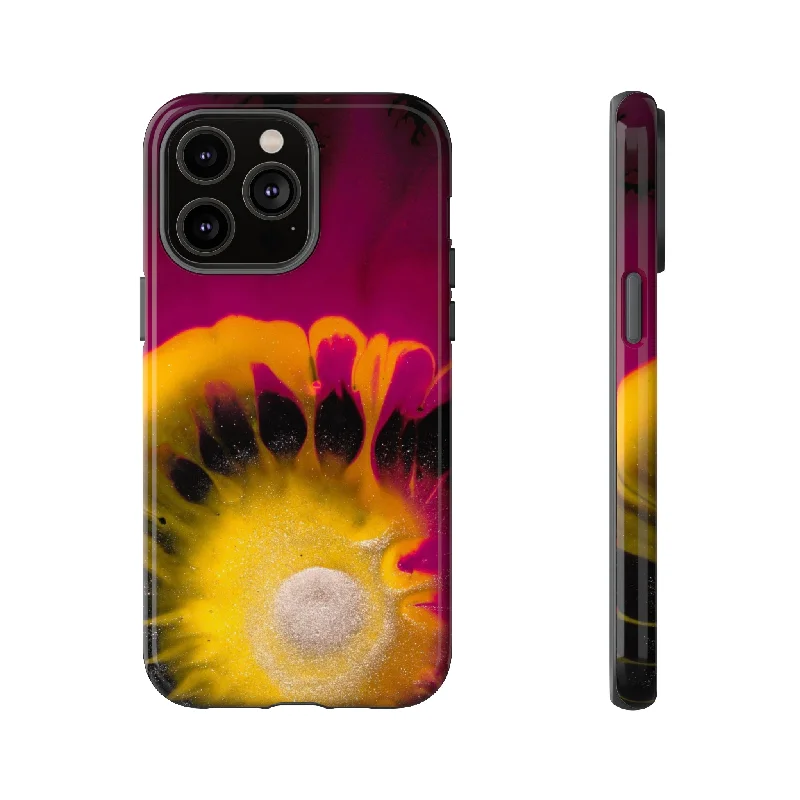 Deep Purple Ink Art - Protective Phone Case