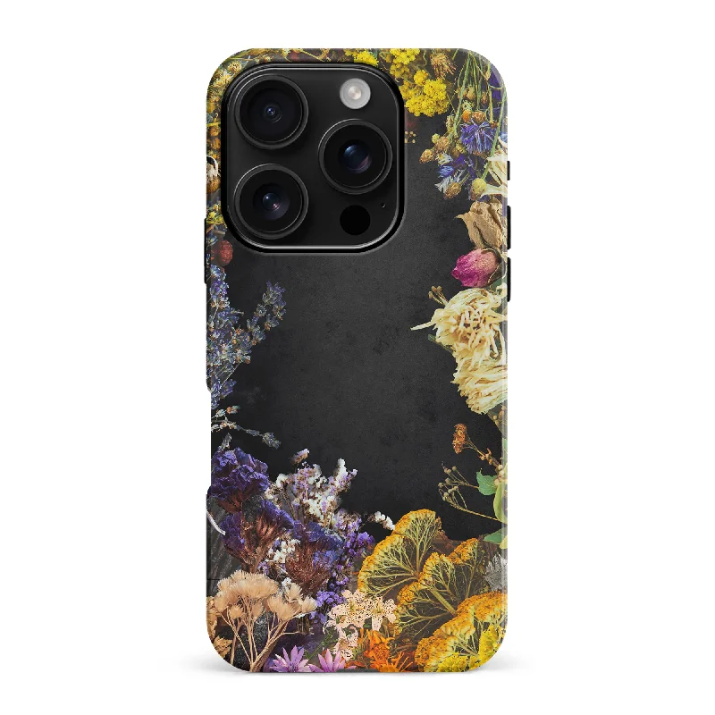 Dark Dried Flowers Phone Case