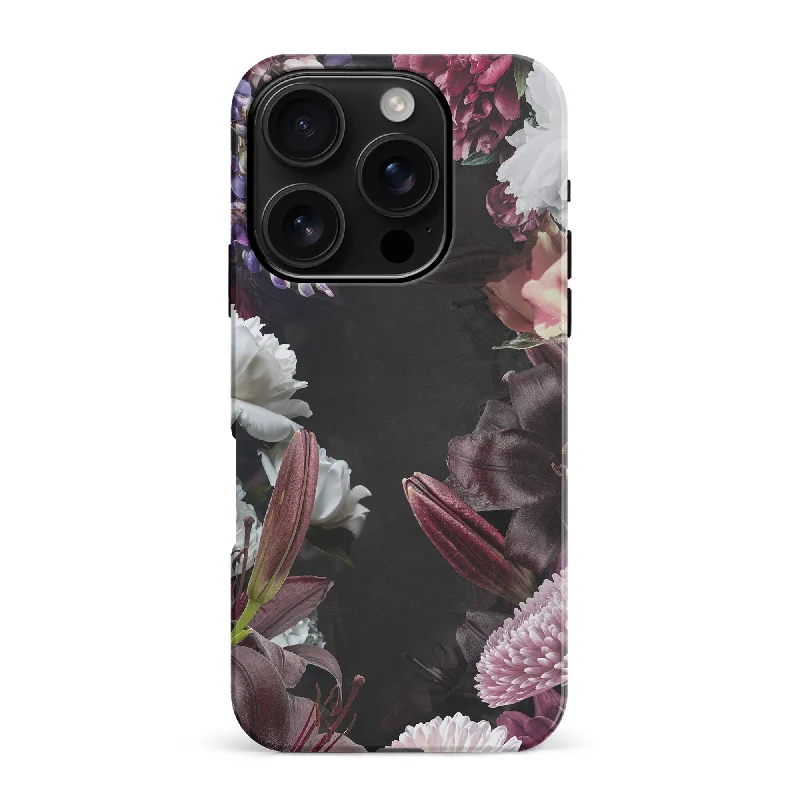 Framed Florals Dark Floral Phone Case