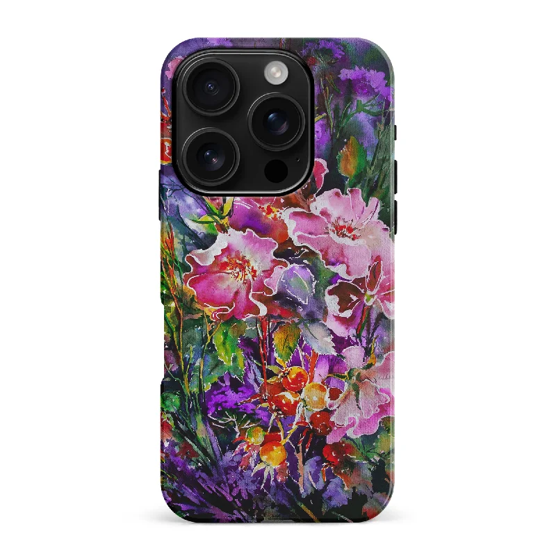 Garden Mosaic Painted Flowers Phone Case