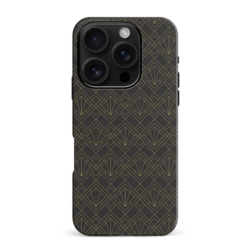 Iconic Art Deco Phone Case - Black