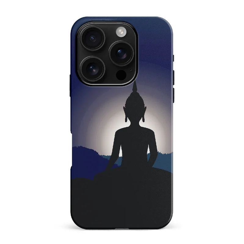 Meditating Buddha Indian Phone Case - Blue