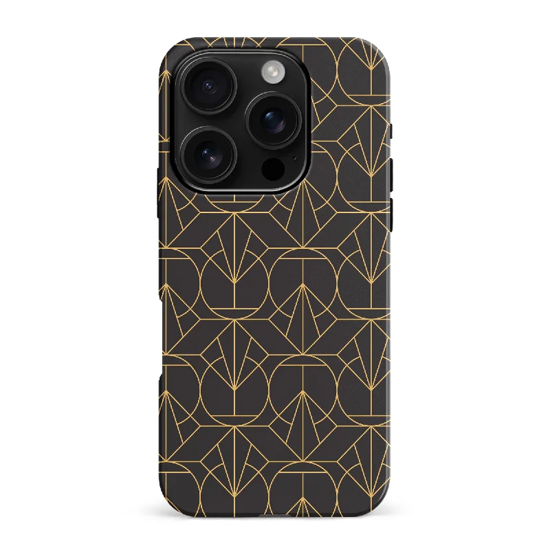 Opulent Art Deco Phone Case - Black