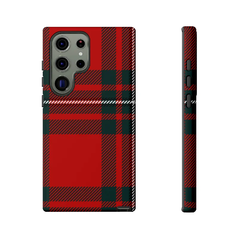 Plaid Pattern Red Android Case - Protective Phone Case