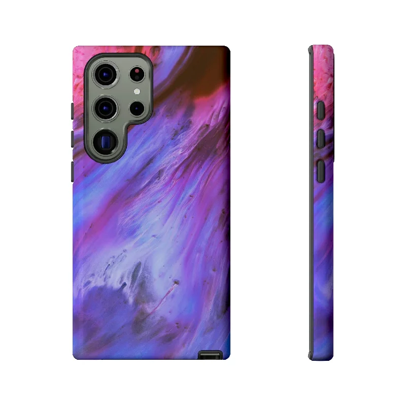 Purple Cosmos Ink Art Android Case - Protective Phone Case