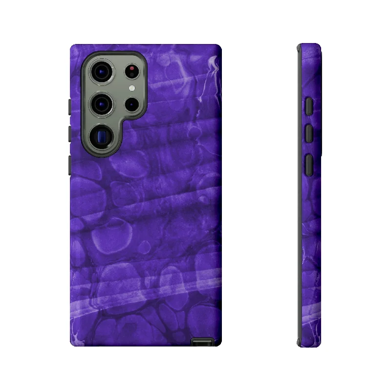 Purple Ebru Art Android Case - Protective Phone Case