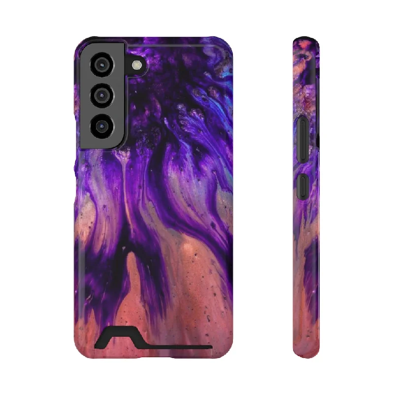 Purple Flow Ink Art Android Case (Card)