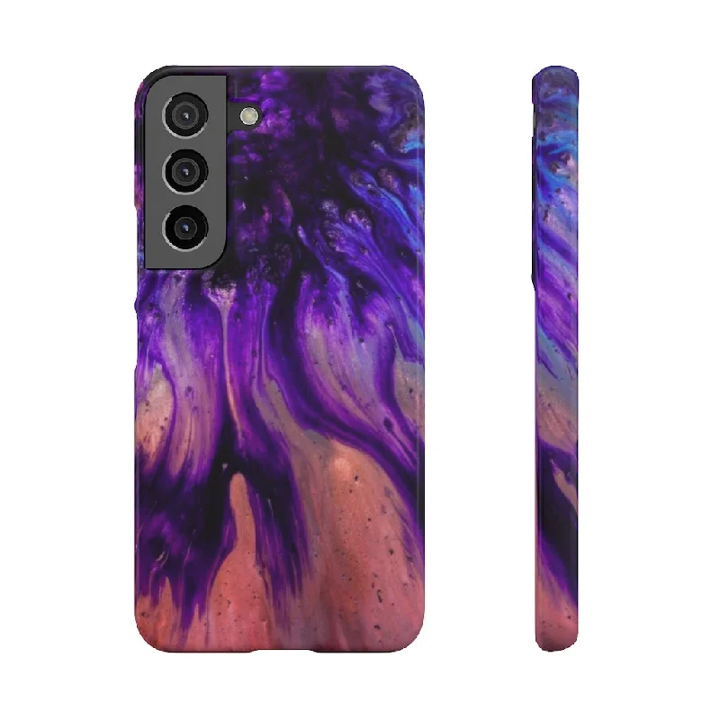 Purple Flow Ink Art Android Case (Slim)