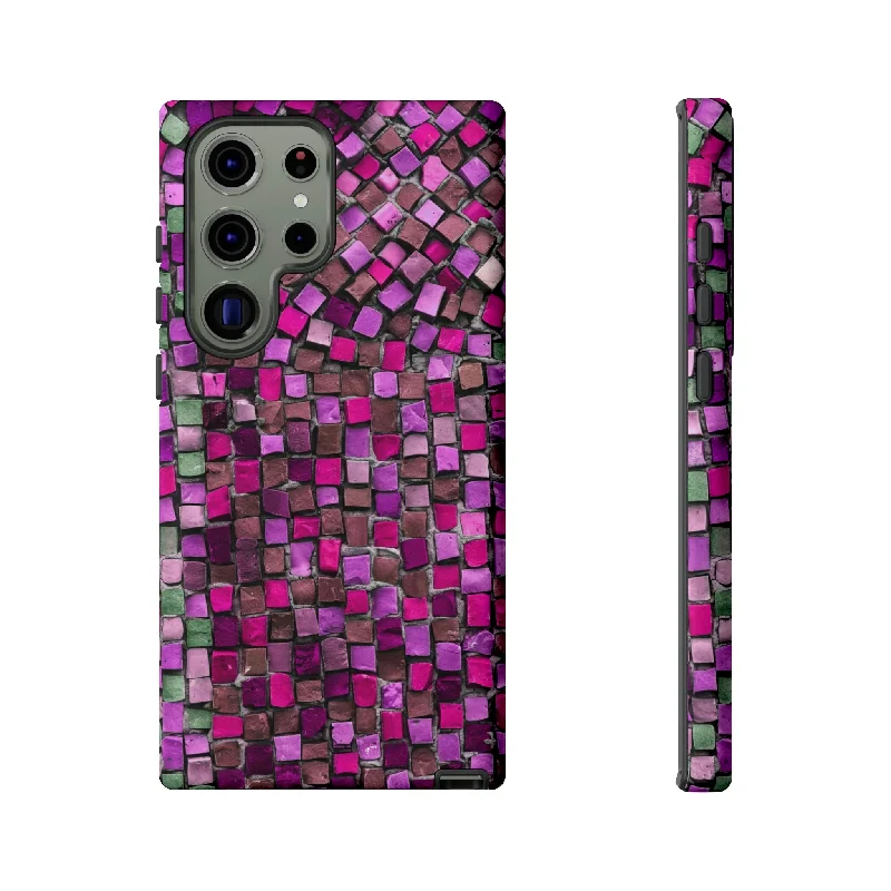 Purple Mosaic Android Case - Protective Phone Case