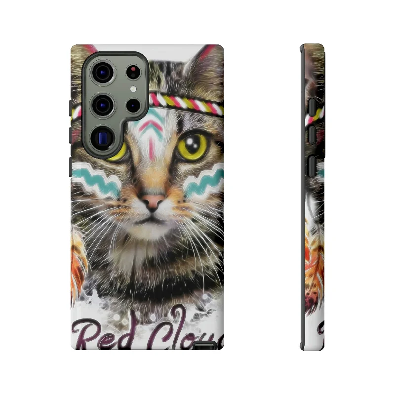 Red Cloud Cat Android Case - Protective Phone Case