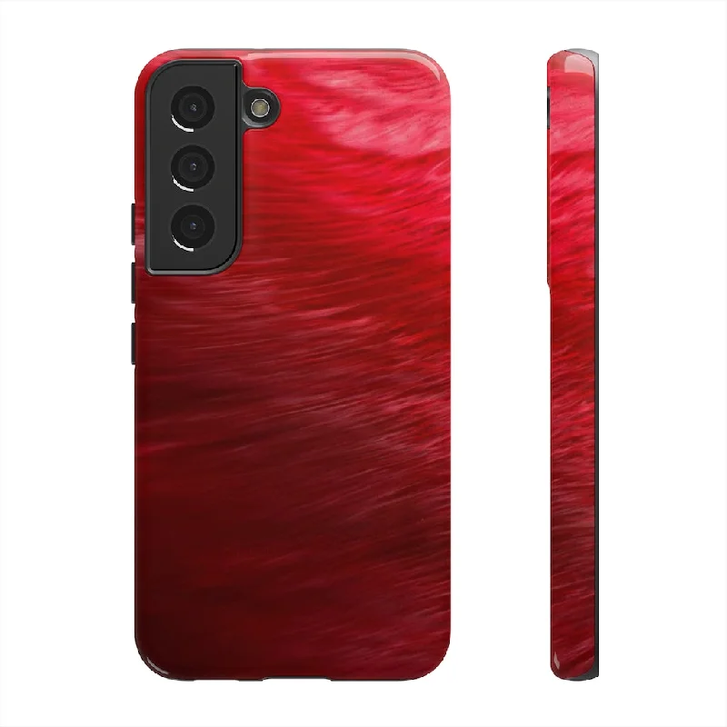 Red Feather Ink Art Android Case - Protective Phone Case