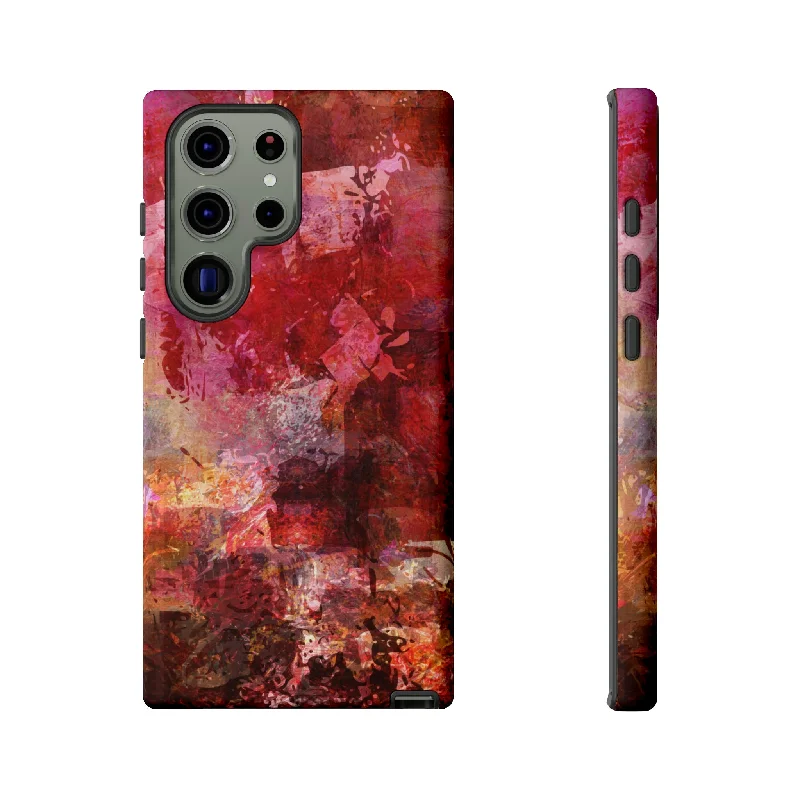 Red Grunge Android Case - Protective Phone Case