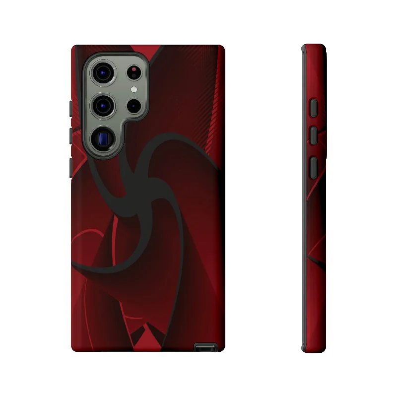 Red Liquid Spiral Android Case - Protective Phone Case