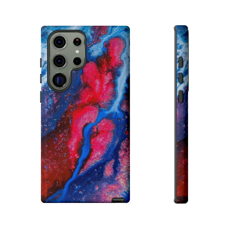 Red n Blue Ink Art Android Case - Protective Phone Case