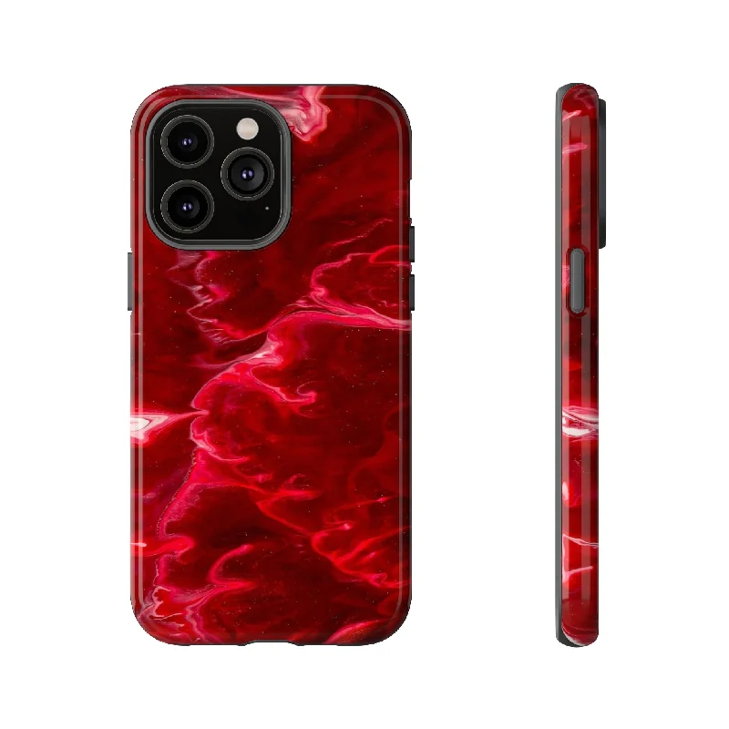 Red Velvet Ink Art - Protective Phone Case