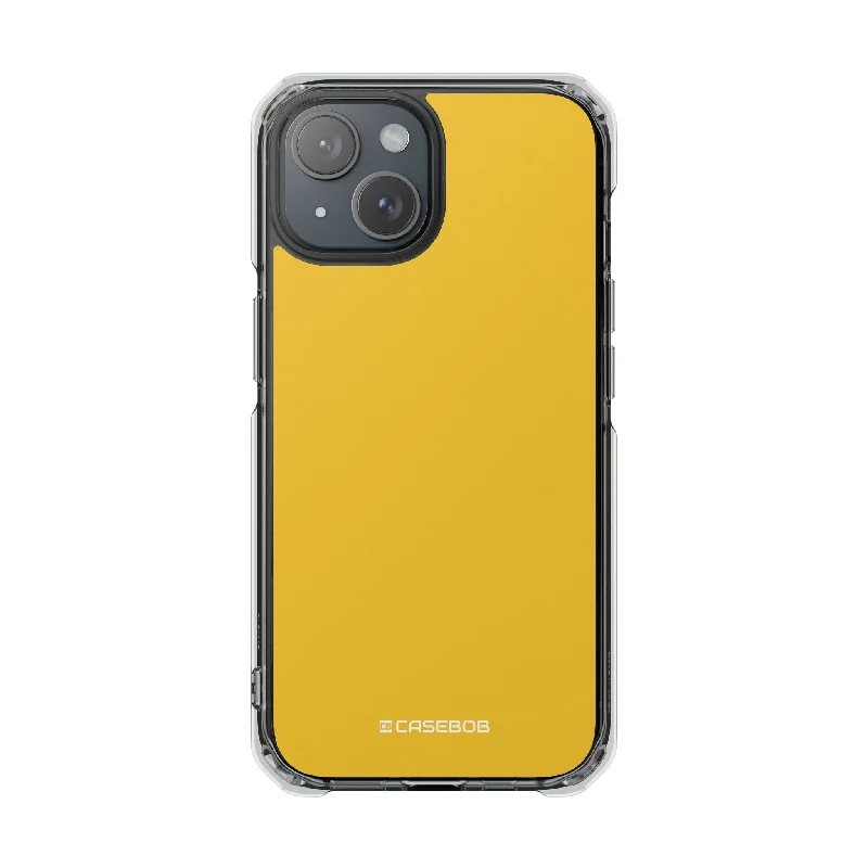 Saffron Yellow - Clear Impact Case for iPhone