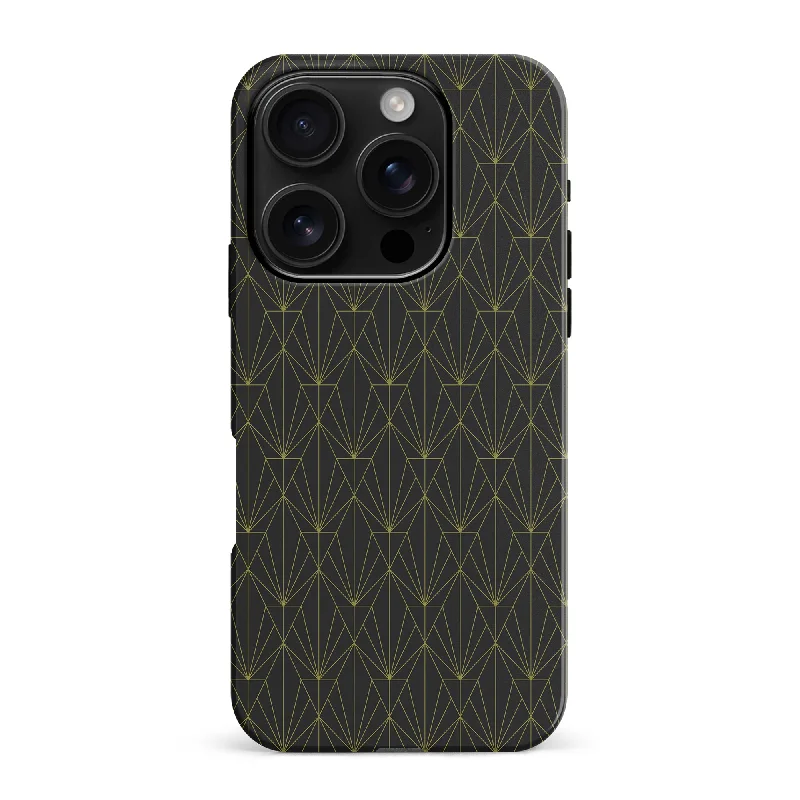 Showcase Art Deco Phone Case - Black