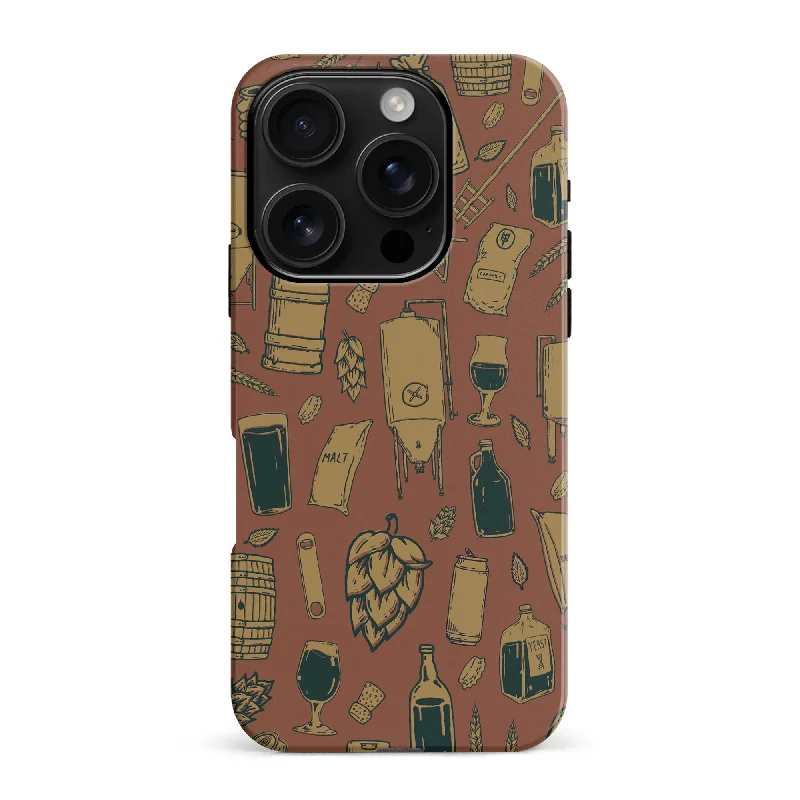 The Brewmaster Phone Case - Brown