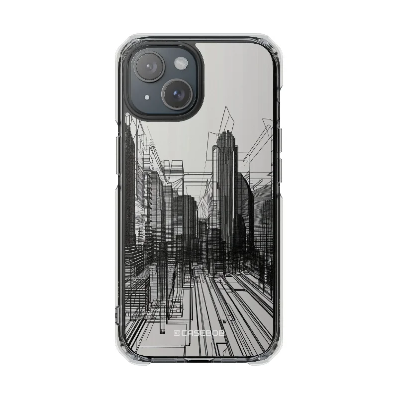 Urban Wireframe - Phone Case for iPhone