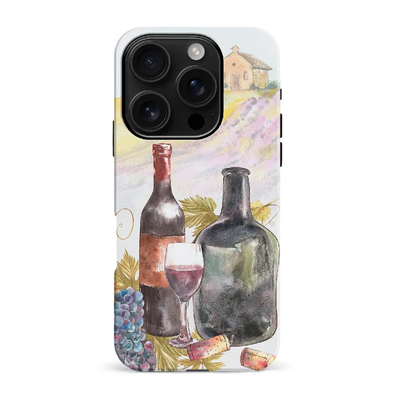 Wine Bottles Painting Phone Case