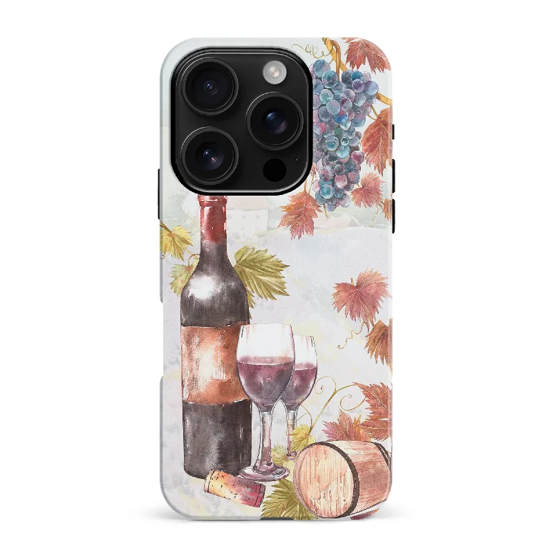 Wine & Grapes Painting Phone Case