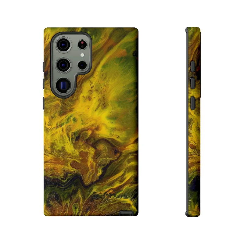 Yellow Ink Art Android Case - Protective Phone Case