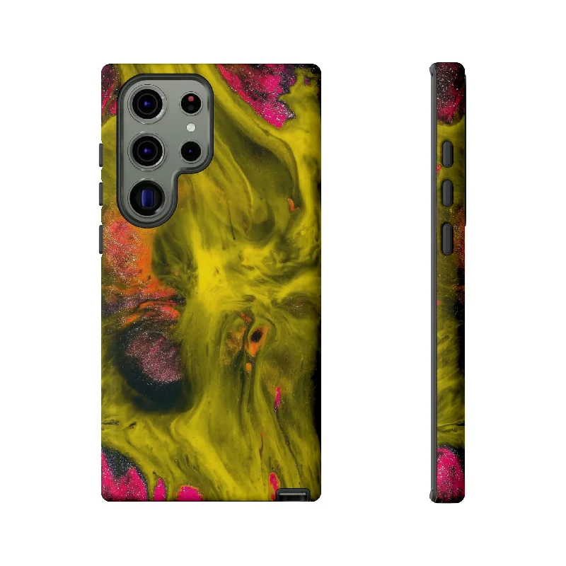 Yellow Ink Art Android Case - Protective Phone Case