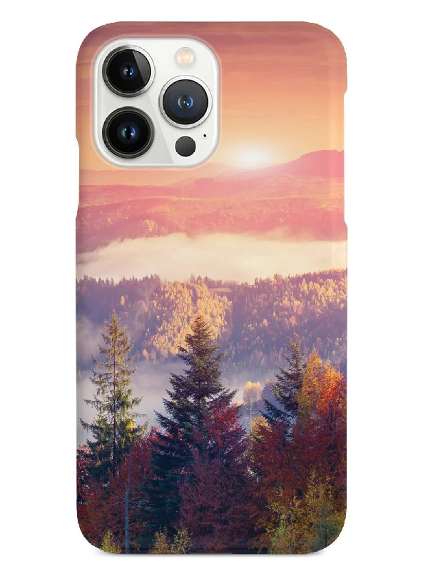 Autumn Trees and Sunset Case