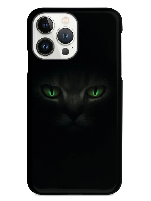 Black Cat with Green Eyes Case