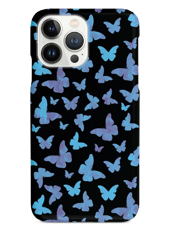 Blue Butterflies - Black Case