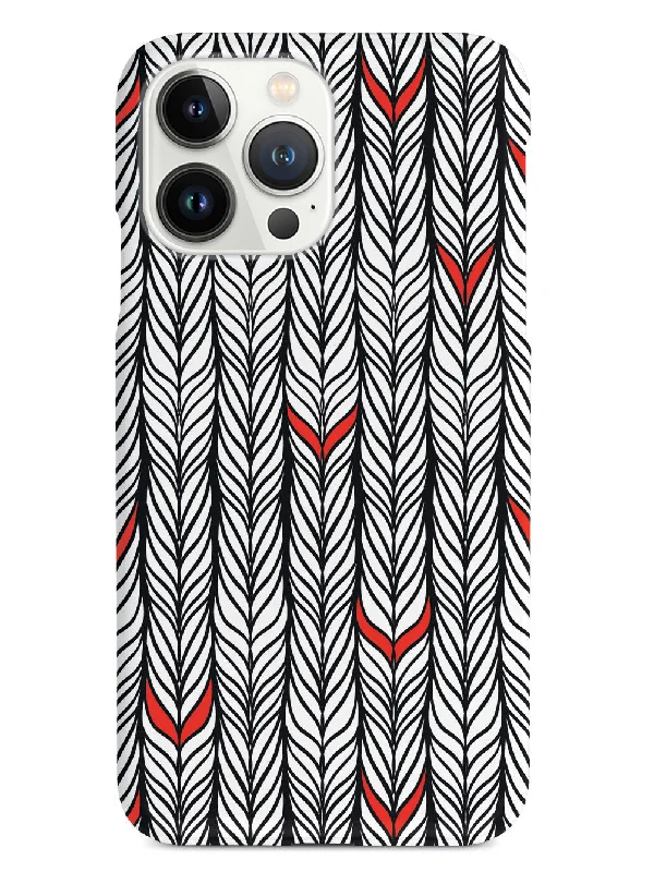 Braids Texture with Red Accents Case