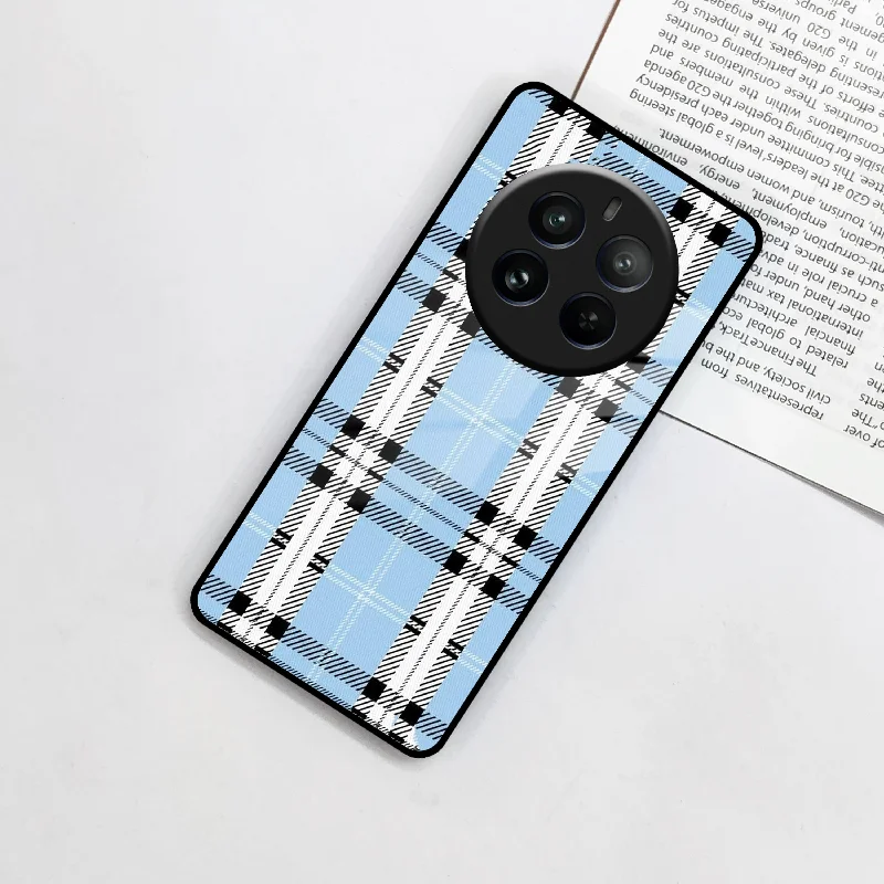 Check Glass Phone Case And Cover For Realme/Narzo