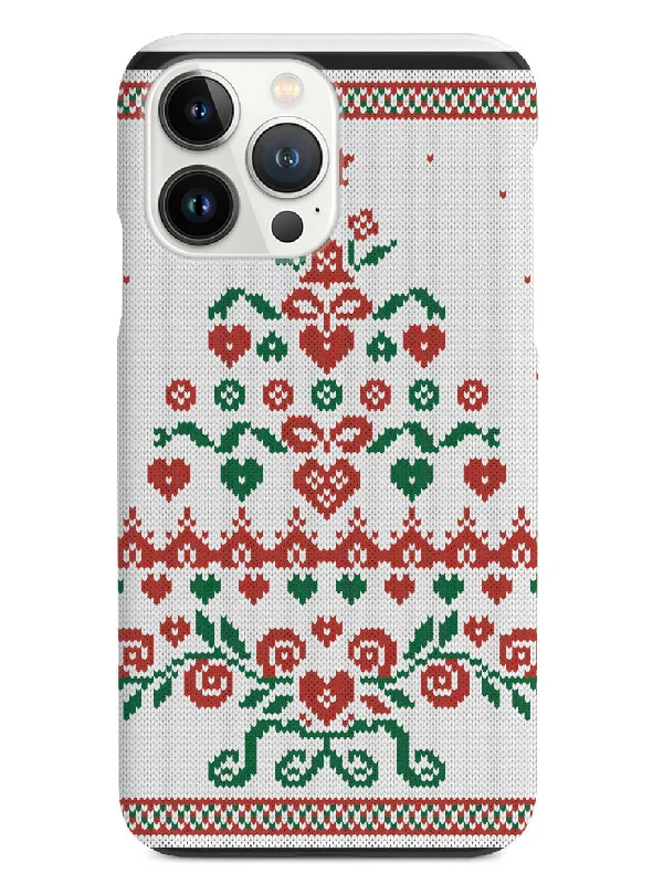 Christmas Tree Sweater Texture - Black Case