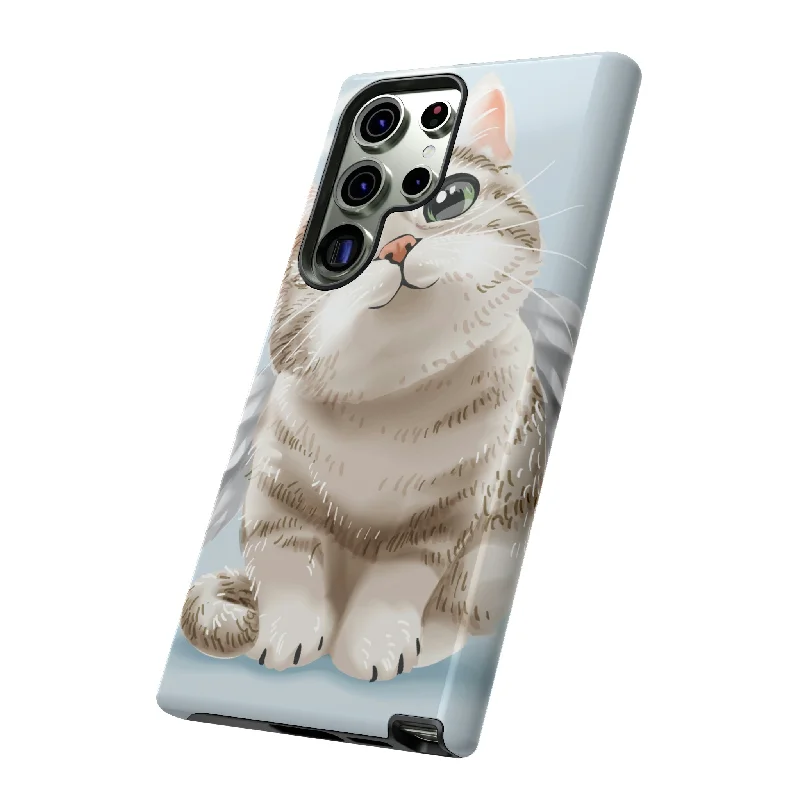 Cute Angel Cat Android Case - Protective Phone Case