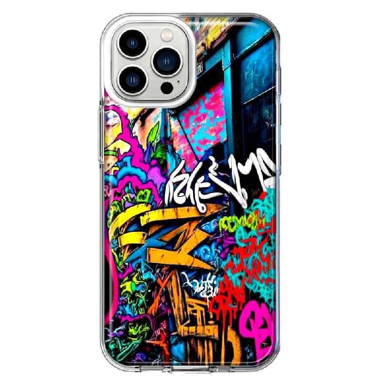 For Apple iPhone 11 Pro Max Urban Graffiti Street Art Painting Design Hybrid Protective Phone Case Cover