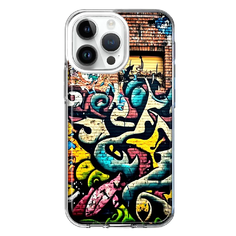 For Apple iPhone 14 Pro Max Urban Graffiti Wall Art Painting Design Hybrid Protective Phone Case Cover