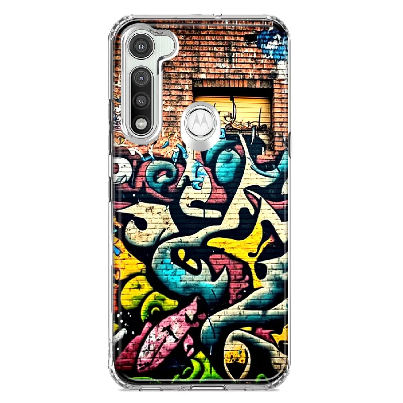 For Motorola Moto G Fast Urban Graffiti Wall Art Painting Design Hybrid Protective Phone Case Cover